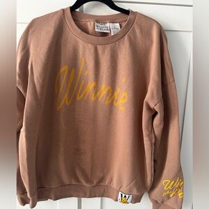 Disney Winnie the Pooh Crewneck Sweatshirt in Brown